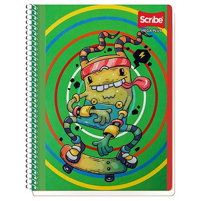 CUADERNO PROFESIONAL ESCOLAR MEGA DE RAYAS CON 200 HOJAS