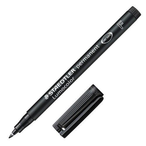 PLUMIN ROTULADOR PERMANENTE LUMOCOLOR 318-9 MC. STAEDTLER COLOR NEGRO 2023