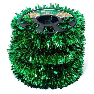 ESCARCHA BOA MIXTA N°100 VERDEMETALICO  NAVIPLASTIC