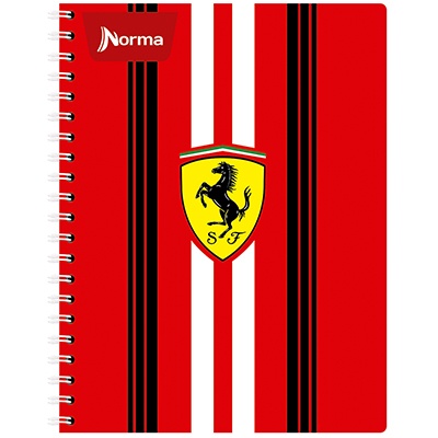 CUADERNO UNIVERSITARIO FERRARI DE CUADRO 7MM CON 80 HOJAS NORMA