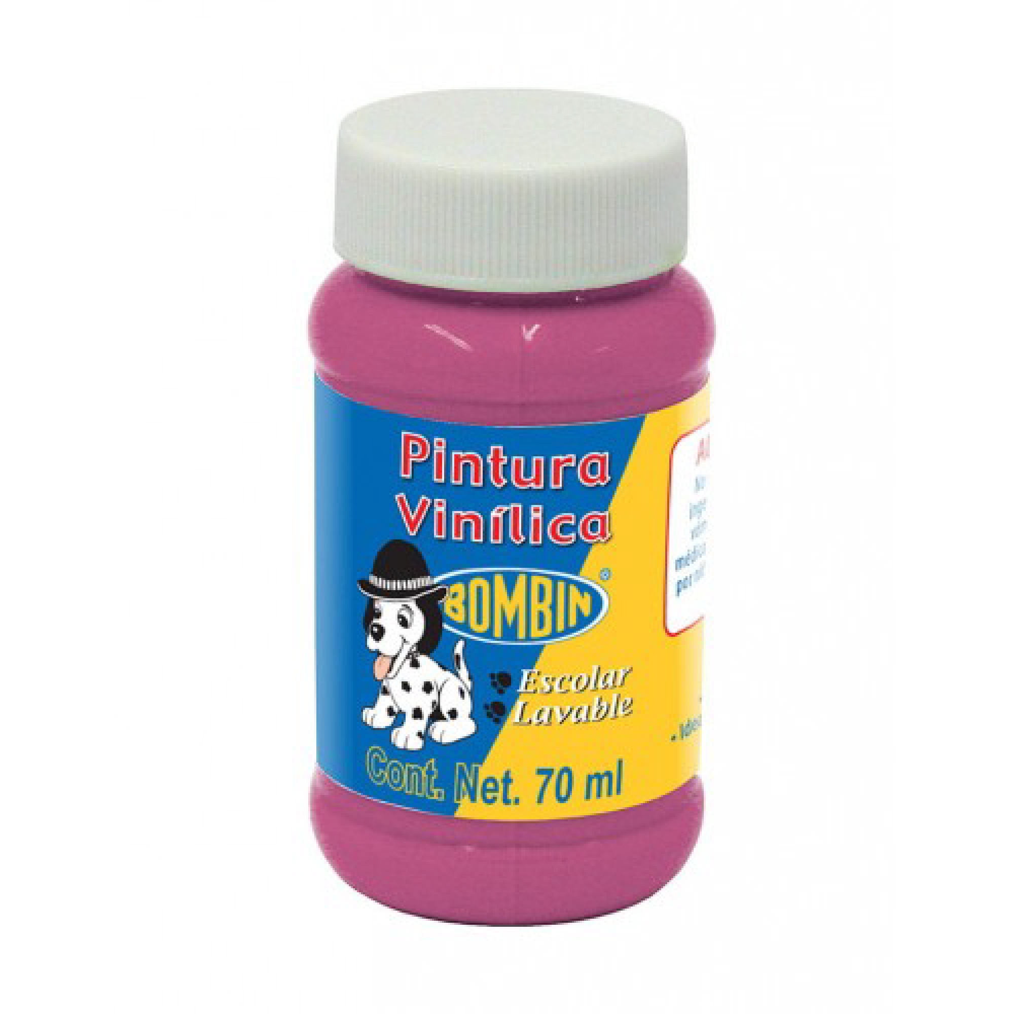 PINTURA VINILICA COLOR ROSA DE 70 ML BOMBIN