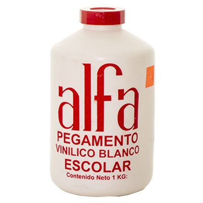PEGAMENTO BLANCO ESCOLAR DE 1 KILO ALFA