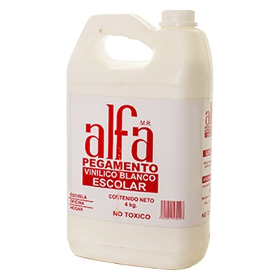PEGAMENTO BLANCO ESCOLAR DE 4 KILOS ALFA
