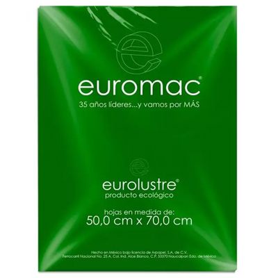 PAPEL LUSTRE COLOR VERDE EUROMAC