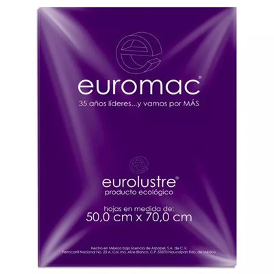 PAPEL LUSTRE COLOR MORADO EUROMAC