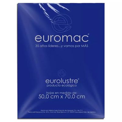 PAPEL LUSTRE COLOR AZUL REY EUROMAC