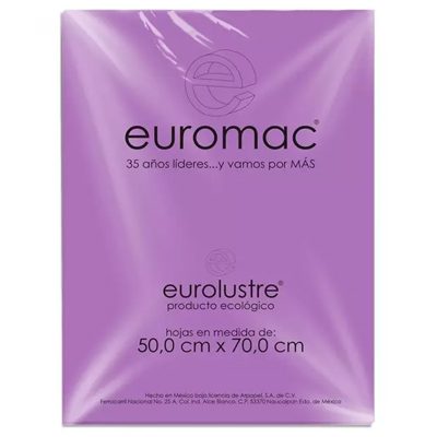PAPEL LUSTRE COLOR LILA PASTEL EUROMAC