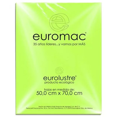 PAPEL LUSTRE COLOR VERDE NILO EUROMAC