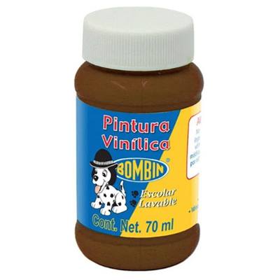 PINTURA VINILICA COLOR CAFE DE 70 ML BOMBIN