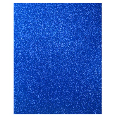 FOMI TAMAÑO CARTA CON DIAMANTINA COLOR AZUL REY PASCUA