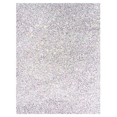 FOMI TAMAÑO CARTA CON DIAMANTINA COLOR IRIS BLANCO PASCUA