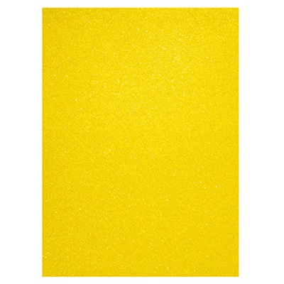 FOMI TAMAÑO CARTA CON DIAMANTINA COLOR AMARILLO CANARIO PASCUA