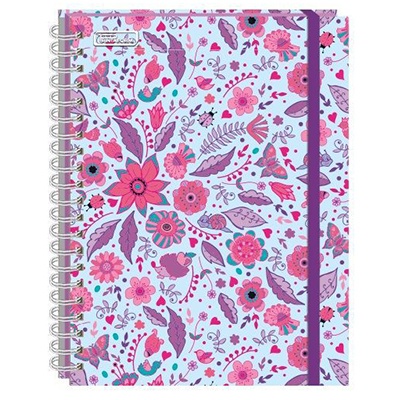 CUADERNO PROFESIONAL FLORAL DE RAYAS CON 100 HOJAS PRINTAFORM