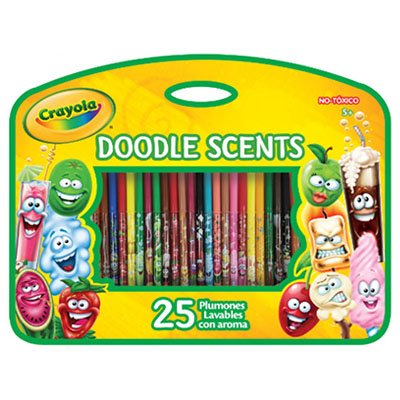 PLUMONES CON AROMA CON 25 PIEZAS CRAYOLA