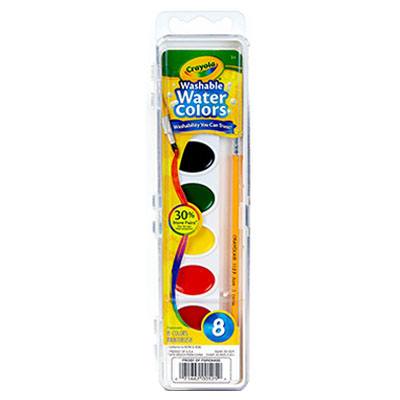 ACUARELA LAVABLE CON 8 COLORES CRAYOLA
