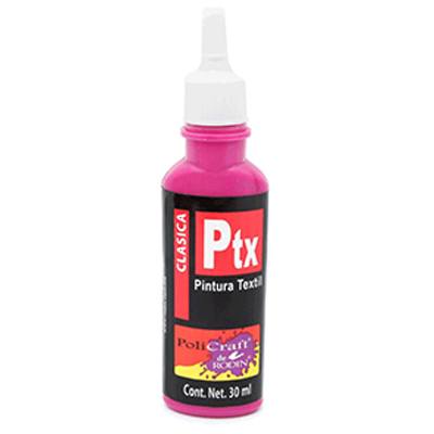PINTURA TEXTIL CLASICA COLOR MAGENTA 612 DE 30 ML RODIN