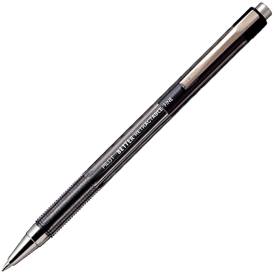 BOLIGRAFO RETRACTIL BETTER BALL POINT NEGRO PILOT