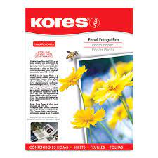 PAPEL INK-JET FOTOGRAFICO GLOSSY T/CARTA MC. KORES