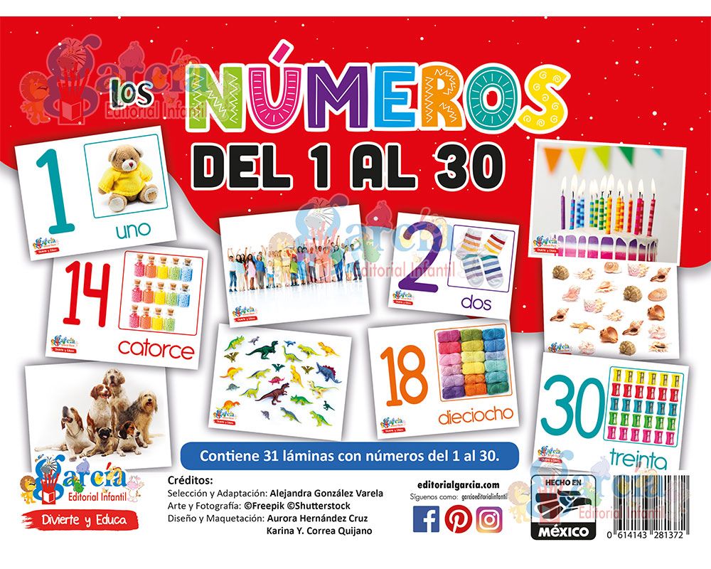 LOS NUMEROS DEL 1 AL 30