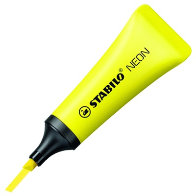 MARCATEXTO COLOR AMARILLO NEON STABILO