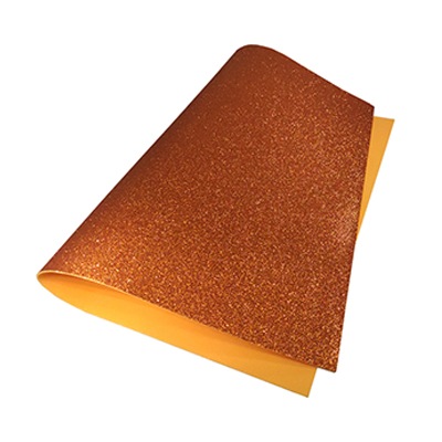 FOMI CON DIAMANTINA COLOR IRIS NARANJA DE 43 X 55 CMS. PASCUA