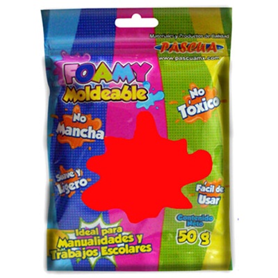 FOMI MOLDEABLE COLOR ROJO DE 50 GRS. PASCUA