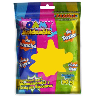 FOMI MOLDEABLE COLOR AMARILLO CANARIO DE 50 GRS. PASCUA