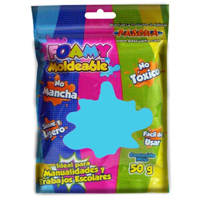 FOMI MOLDEABLE COLOR AZUL CIELO DE 50 GRS. PASCUA