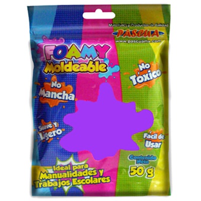 FOMI MOLDEABLE COLOR MORADO DE 50 GRS. PASCUA