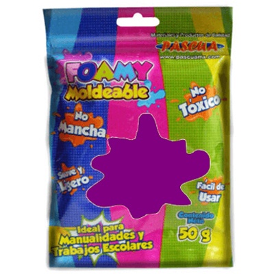 FOMI MOLDEABLE COLOR VIOLETA DE 50 GRS. PASCUA