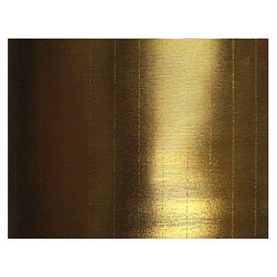PAPEL CORRUGADO METALICO COLOR ORO DE 54 X 77 CMS PASCUA