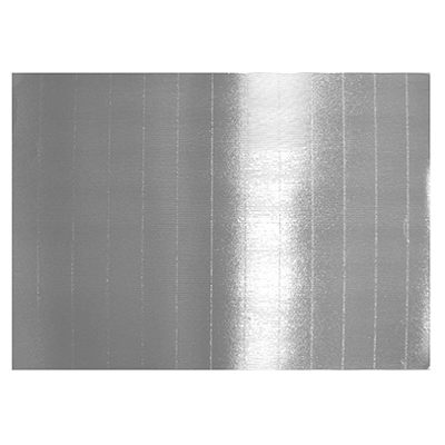 PAPEL CORRUGADO METALICO COLOR PLATA DE 54 X 77 CMS PASCUA