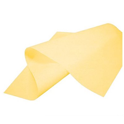 PAPEL CHINA COLOR AMARILLO CANARIO DE 50 X 70 CMS PASCUA