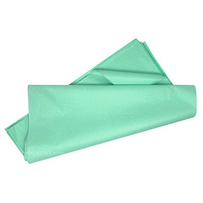 PAPEL CHINA COLOR VERDE MENTA DE 50 X 70 CMS PASCUA