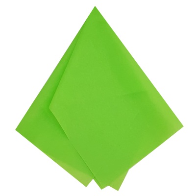 PAPEL CHINA COLOR VERDE MANZANA DE 50 X 70 CMS PASCUA