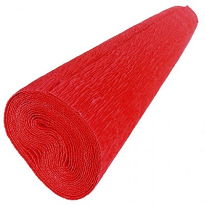 PAPEL CREPE COLOR ROJO DE 50 CMS X 2 MTS PASCUA
