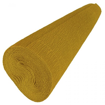 PAPEL CREPE COLOR DORADO DE 50 CMS X 2 MTS PASCUA