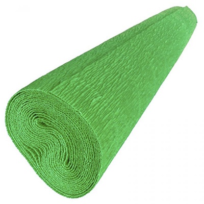 PAPEL CREPE COLOR VERDE BANDERA DE 50 CMS. X 2.00 MTS. PASCUA