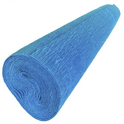 PAPEL CREPE COLOR AZUL CIELO DE 50 CMS X 2 MTS PASCUA