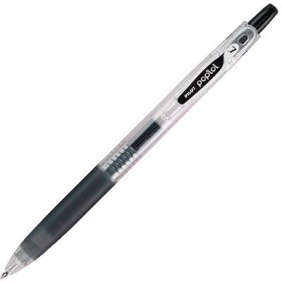 BOLIGRAFO RETRACTIL DE GEL POP LOL NEGRO PILOT