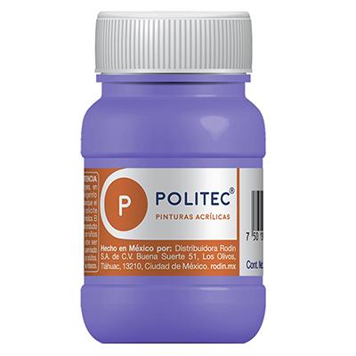 PINTURA ESCOLAR POLITEC DE 100 ML COLOR MORADO (334)
