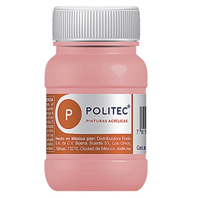 PINTURA ESCOLAR POLITEC DE 100 ML COLOR  ROSA (321)