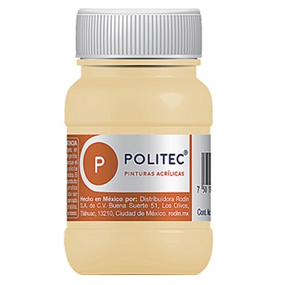 PINTURA ESCOLAR POLITEC DE 100 ML COLOR CREMA (320)
