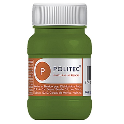 PINTURA ESCOLAR POLITEC DE 100 ML COLOR VERDE NILO (325)