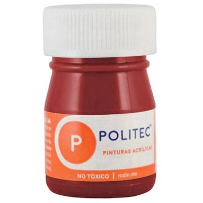PINTURA ESCOLAR POLITEC DE 20 ML COLOR ROJO TOLUIDINA (309)