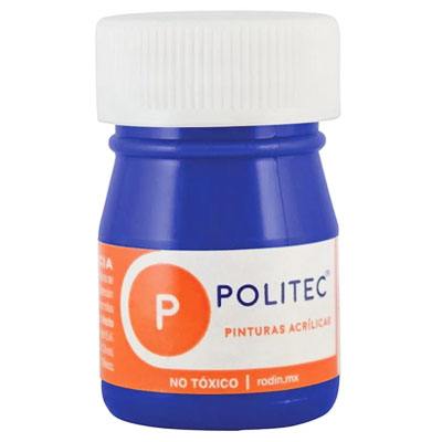 PINTURA ESCOLAR POLITEC DE 20 ML COLOR AZUL ULTRAMAR (315)
