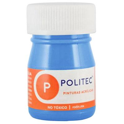 PINTURA ESCOLAR 20 ML MC. POLITEC COLOR AZUL CELESTE (313)