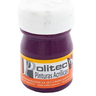 PINTURA ESCOLAR POLITEC DE 20 ML COLOR MALVA (335)
