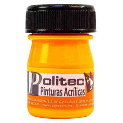 PINTURA ESCOLAR SERIE 800 DE 20 ML COLOR NARANJA FLUORESCENTE (803)