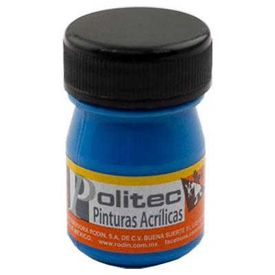 PINTURA ESCOLAR 20 SERIE 800 DE 20 ML COLOR AZUL FLUORESCENTE (805)